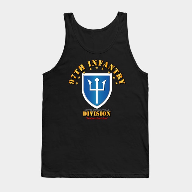 97th Infantry Division - Trident Division Tank Top by twix123844